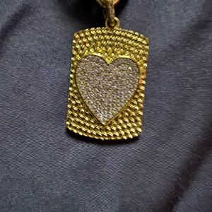 Valentine’s Day’s 💗💕💜🎁 Elegant Gold Plated Chain Necklace with Heart Pendant
